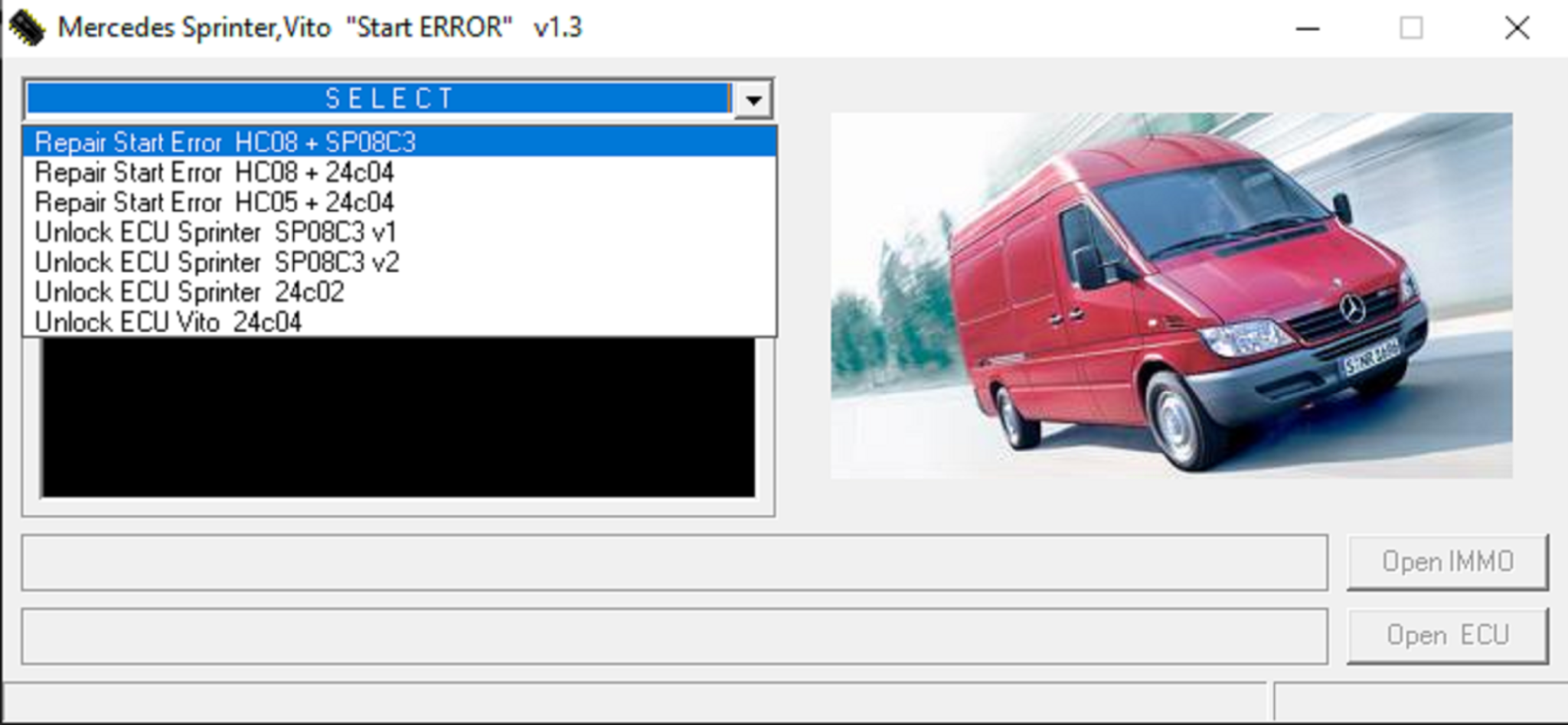 Start Error Mercedes Sprinter Vito - soft4auto.com