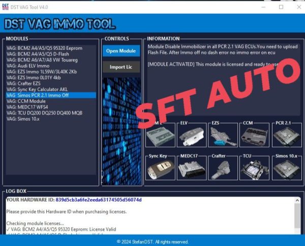 DST VAG IMMO TOOL SOFTWARE